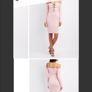 Rose long sleeve Charlotte Russe dress